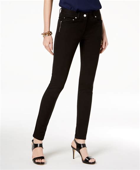 michael kors hi lo raw edge izzy skinny jeans|michael kors leg length jeans.